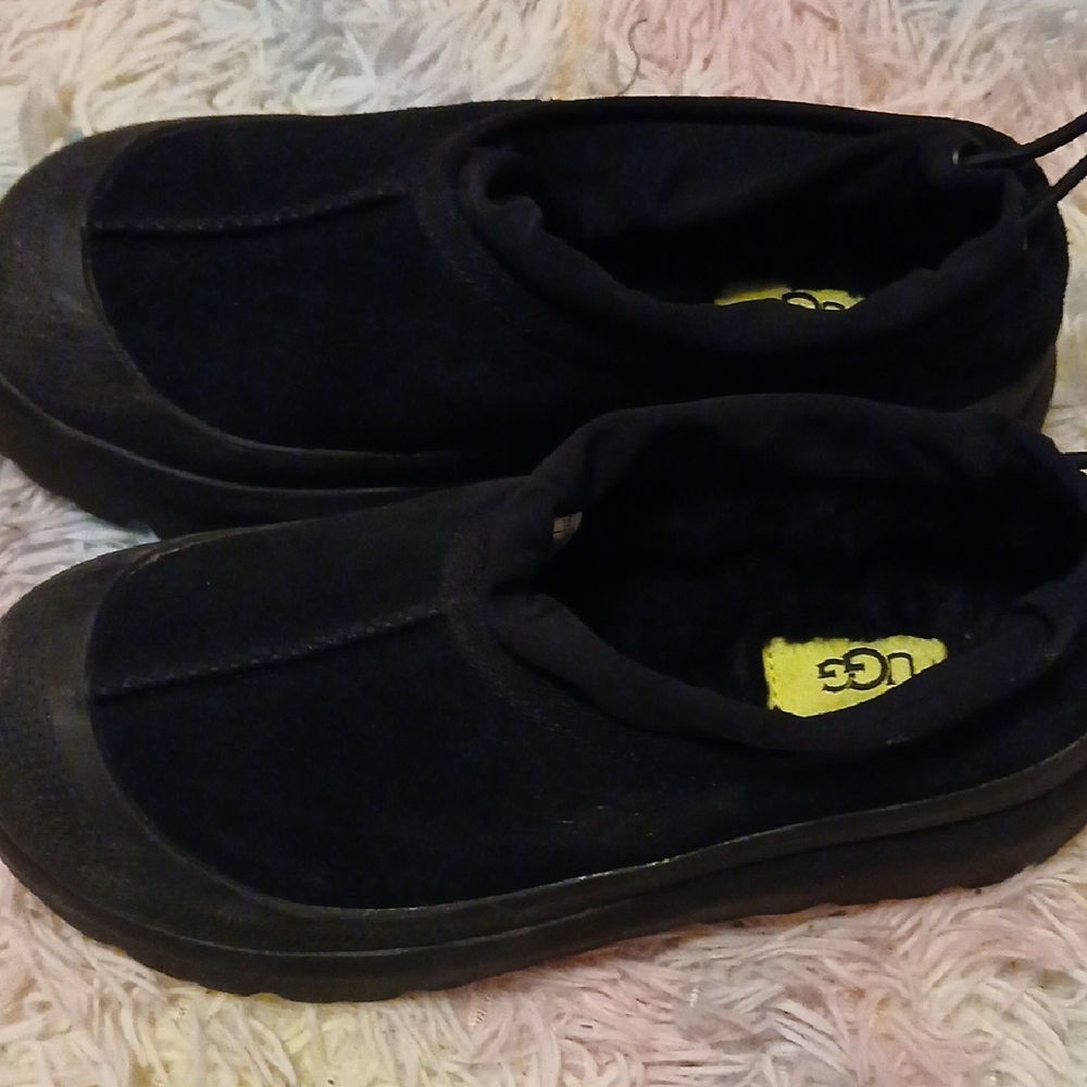 UGG Black Slip-On Suede Casual Clog